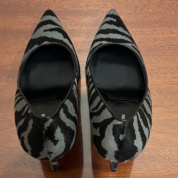 NIB Michael Kors Collection Gretel Tiger Calf Hair Pump - Picture 12 of 16